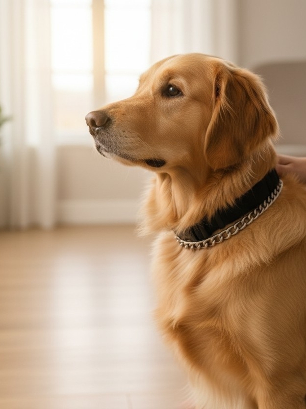 Black 29" Check Dog Training Collar
